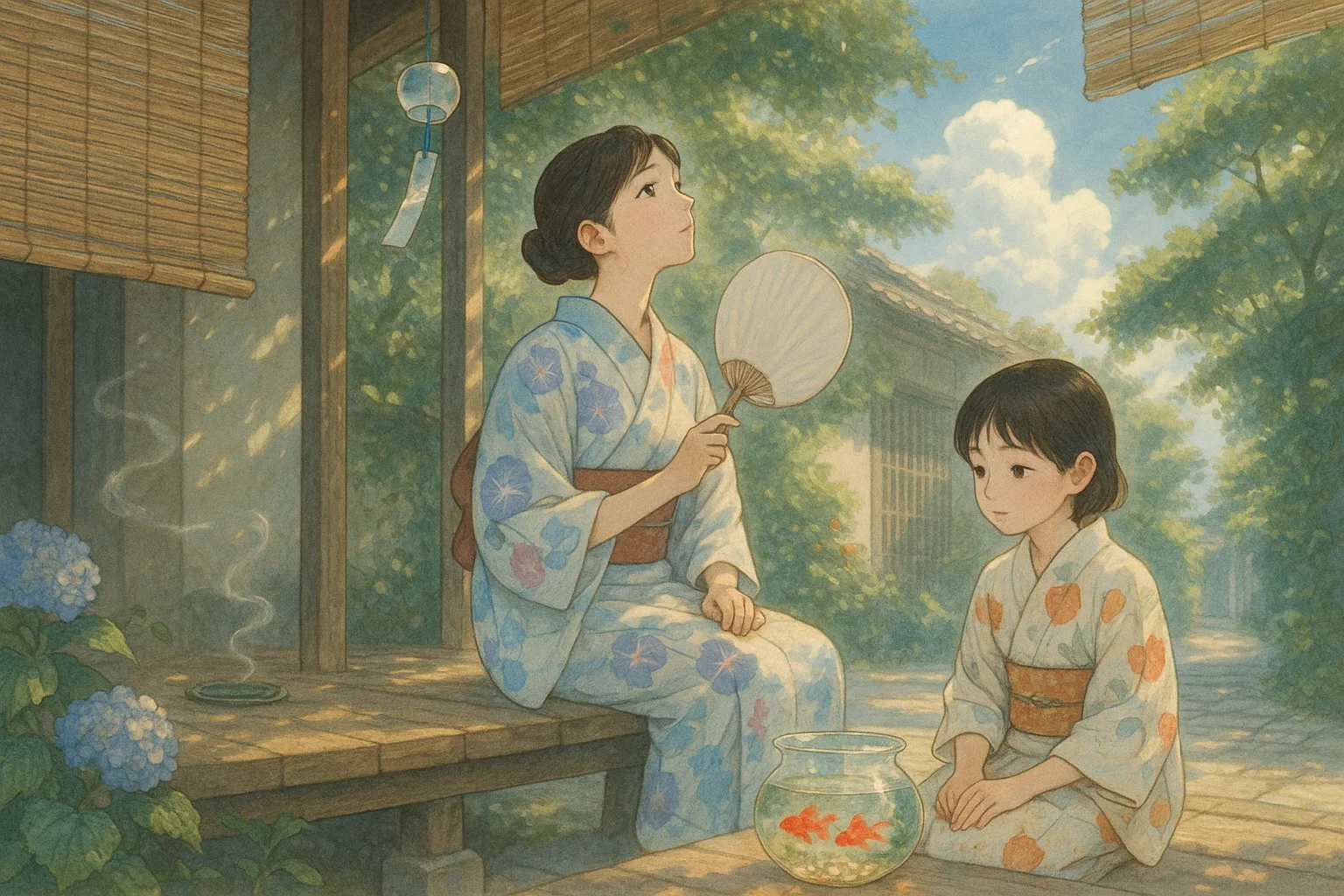 夏の日の大正姉妹